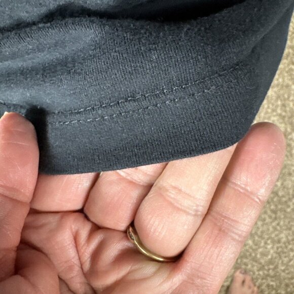 Asos Women's XS 100% Organic‎ Cotton Contrast Collar Polo Shirt Black Blue - Picture 8 of 14